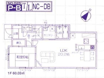 Floor plan. 21,800,000 yen, 4LDK, Land area 228.84 sq m , Building area 105.98 sq m