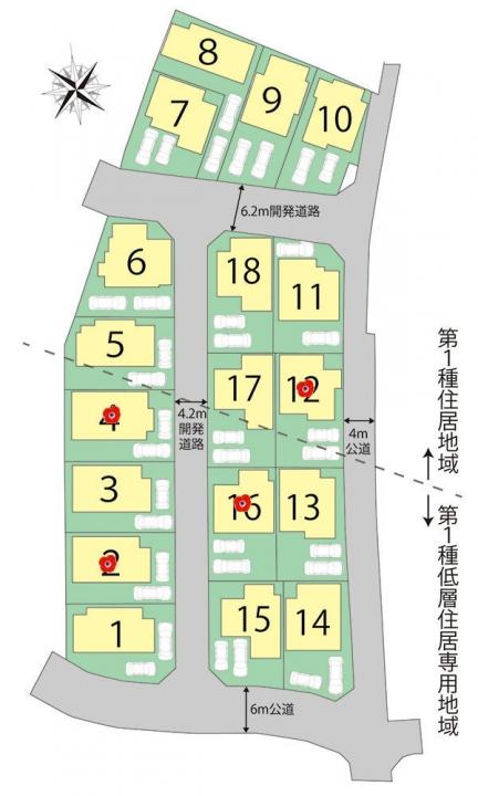 The entire compartment Figure. Kawagoe Kasumigaseki Higashi 4-chome compartment view