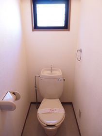 Toilet. The toilet comes with a window ☆