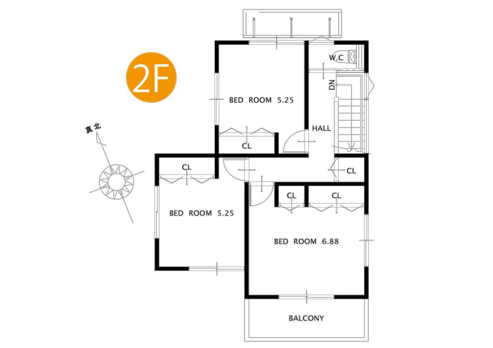 Building plan example (Perth ・ Introspection). Reference Example 2