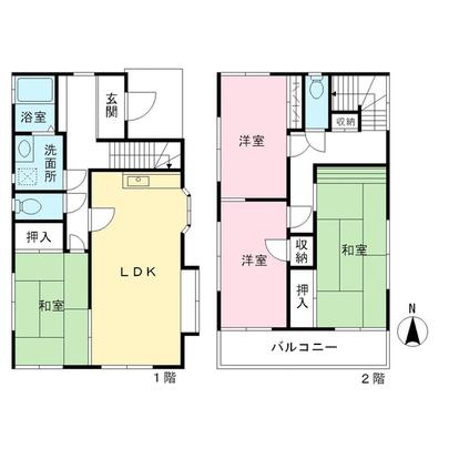 Floor plan. Kawagoe City Prefecture, Oaza Namiki
