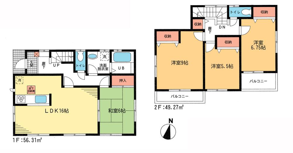 Floor plan. 23.8 million yen, 4LDK, Land area 117.11 sq m , Building area 105.58 sq m floor plan
