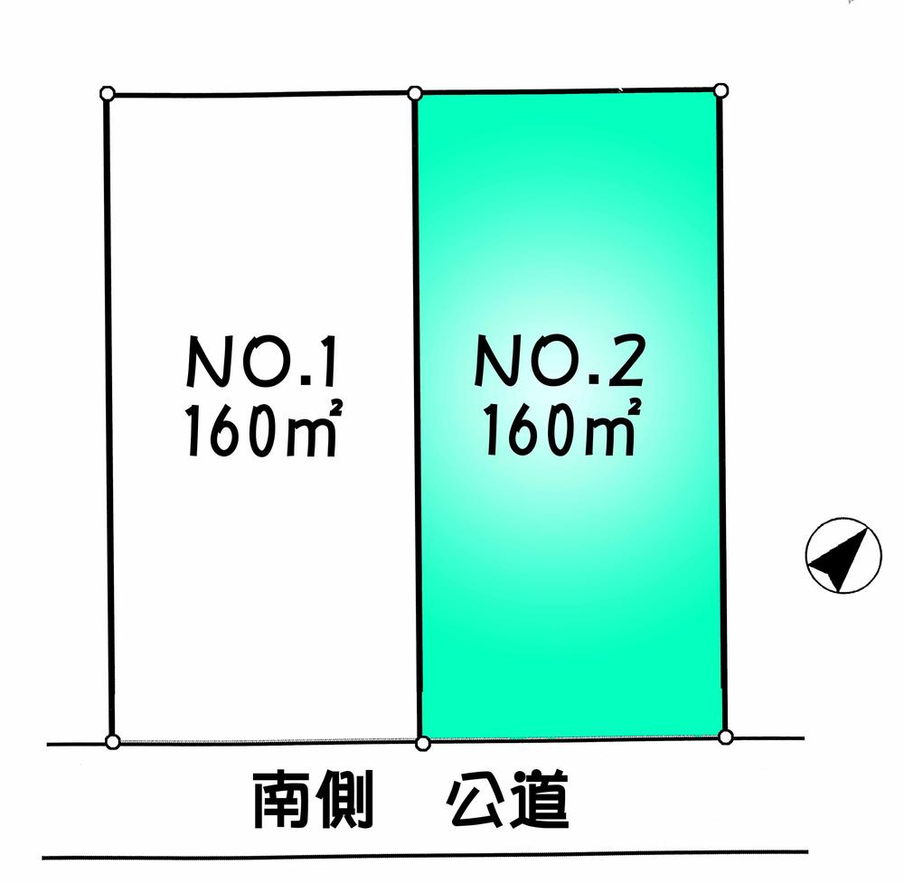 Compartment figure. Land price 22,800,000 yen, Land area 160 sq m NO.2