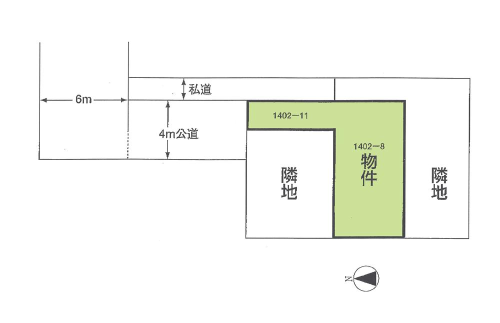 Compartment figure. Land price 10.8 million yen, Land area 119 sq m compartment view