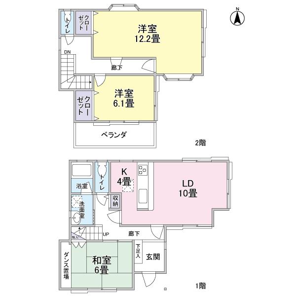Floor plan. 17.8 million yen, 3LDK, Land area 108.77 sq m , Building area 95.23 sq m