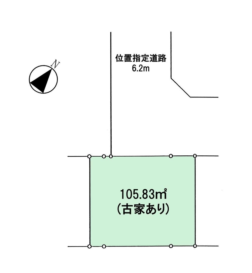 Compartment figure. Land price 13.5 million yen, Land area 105.83 sq m