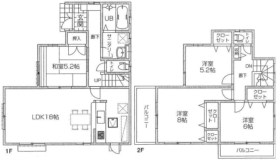Floor plan. 26,800,000 yen, 4LDK, Land area 200.1 sq m , Building area 101.85 sq m