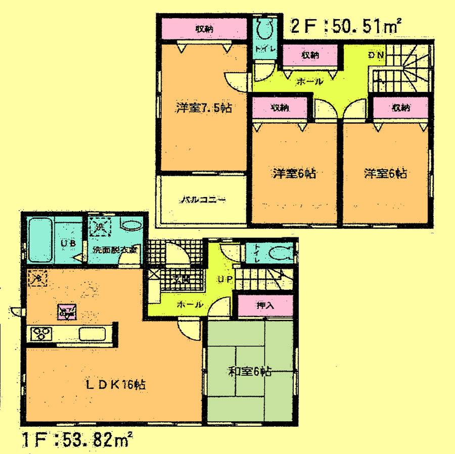 Floor plan. 24,800,000 yen, 4LDK, Land area 132.09 sq m , Building area 104.33 sq m located view in addition to this, It will be provided by the hope of design books, such as layout. 