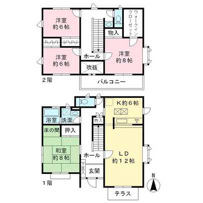Floor plan. Kawagoe City Prefecture Isehara-cho 1-chome
