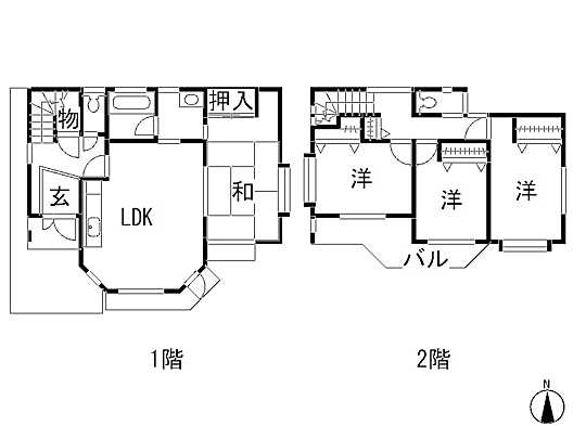 Floor plan. 26,900,000 yen, 4LDK, Land area 150.05 sq m , Building area 98.54 sq m