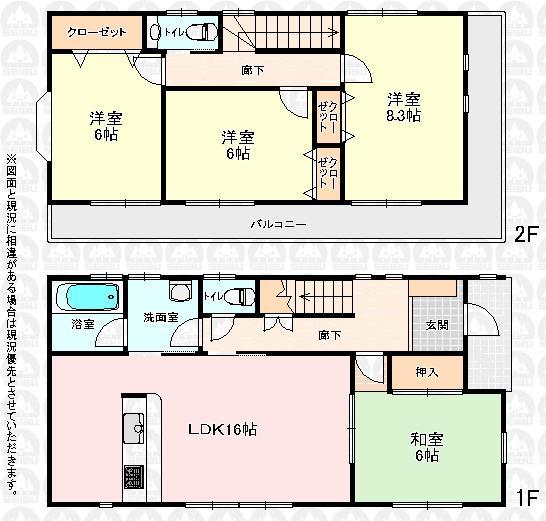 Floor plan. 37,800,000 yen, 4LDK, Land area 201.01 sq m , Building area 102.67 sq m floor plan