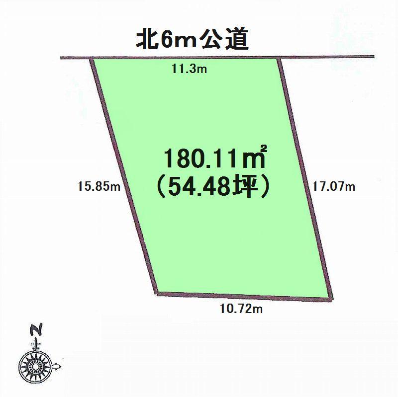 Compartment figure. Land price 15 million yen, Land area 180.11 sq m