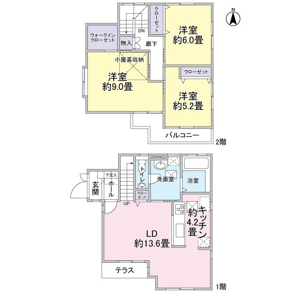 Floor plan. 22.5 million yen, 3LDK, Land area 100.06 sq m , Building area 93.67 sq m floor plan