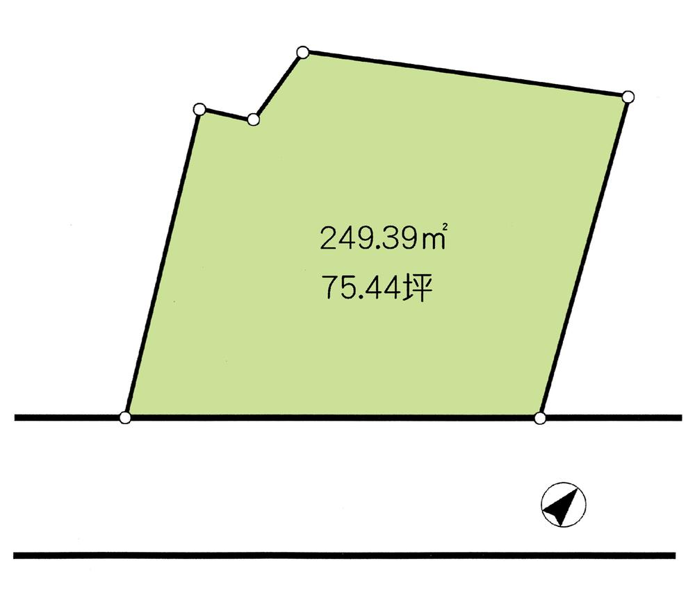 Compartment figure. Land price 20 million yen, Land area 249.39 sq m compartment view