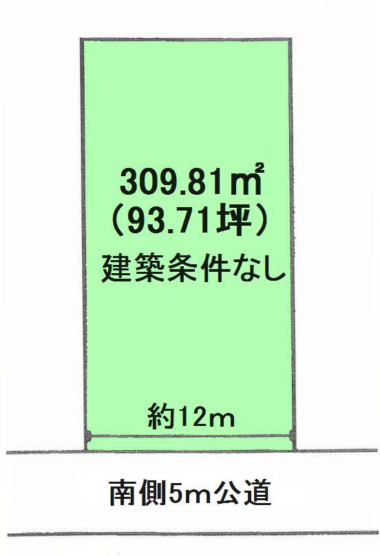 Compartment figure. Land price 35 million yen, Land area 309.81 sq m