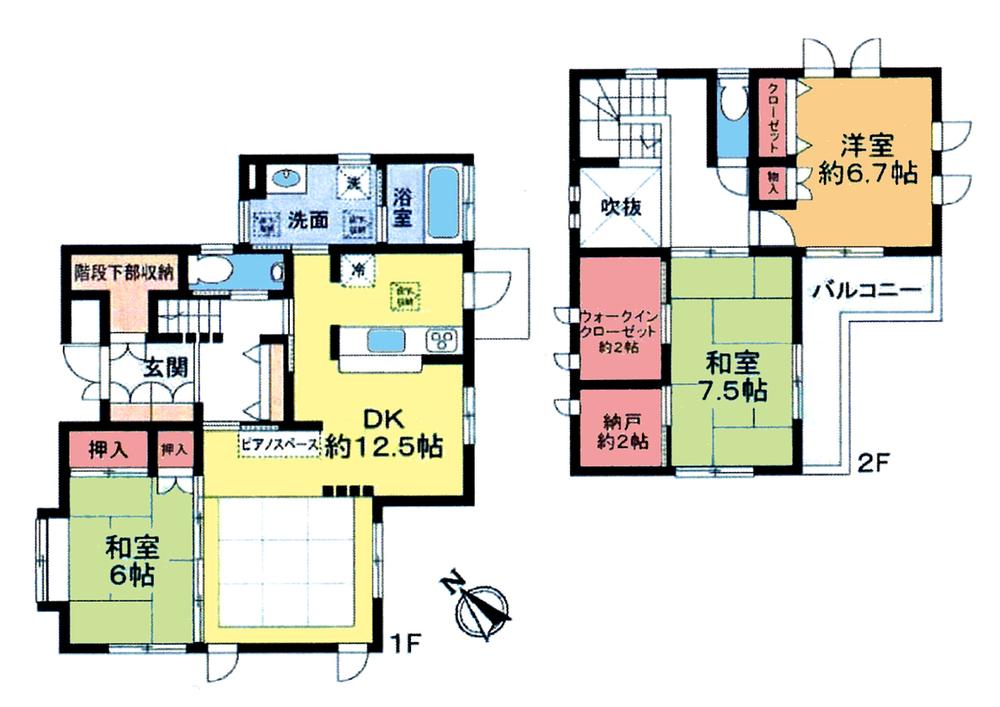 Floor plan. 27.5 million yen, 3LDK + S (storeroom), Land area 143.21 sq m , Building area 110.95 sq m floor plan