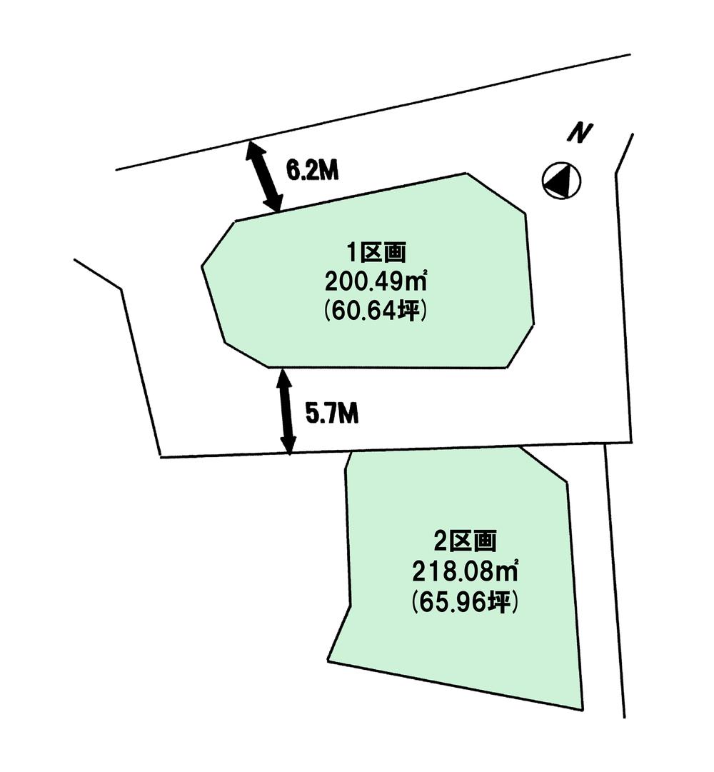 Compartment figure. Land price 14.8 million yen, Land area 200.49 sq m