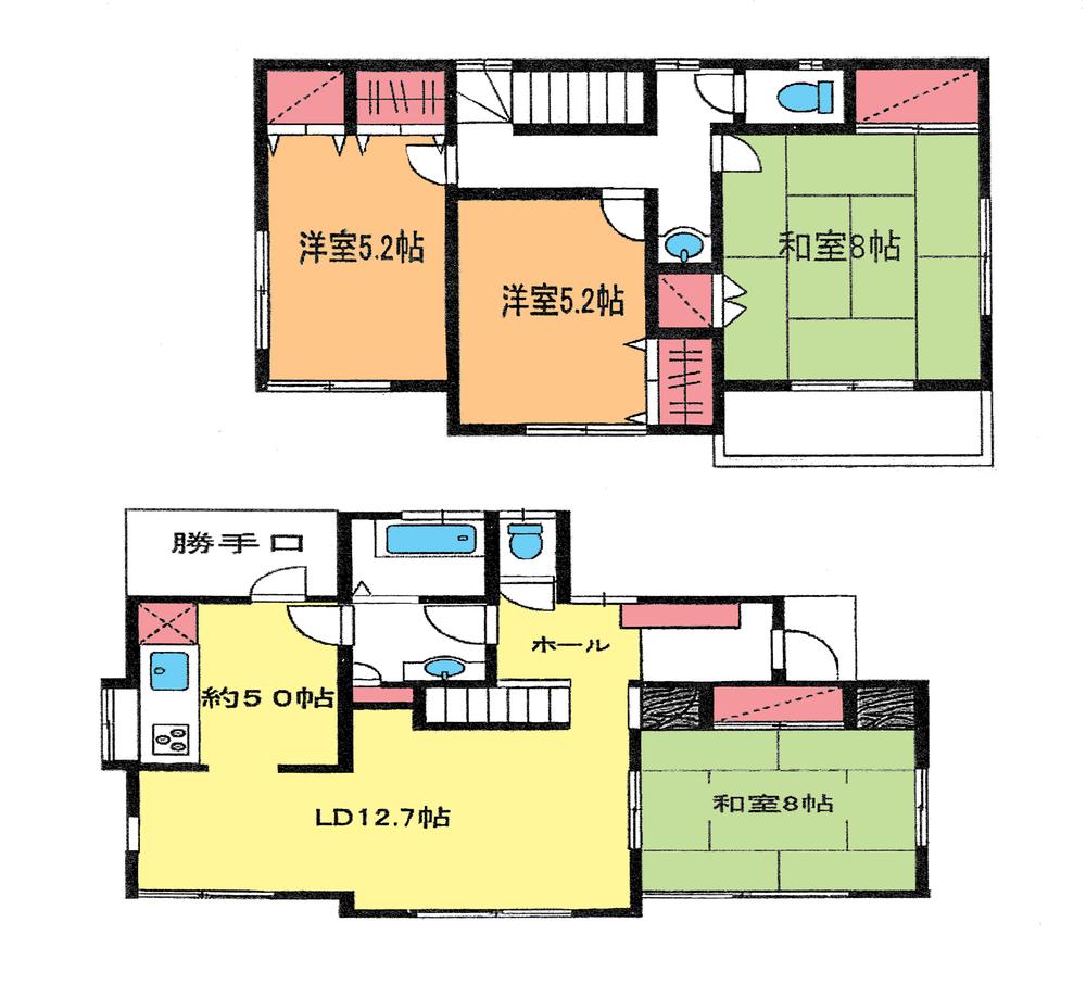 Floor plan. 29,800,000 yen, 4LDK, Land area 173.3 sq m , Building area 108.47 sq m floor plan