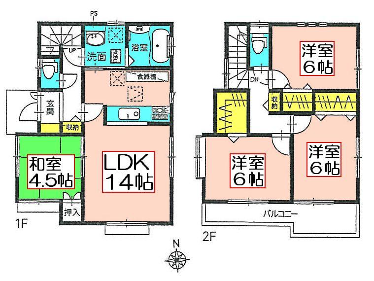 Floor plan. (11 Building), Price 25,800,000 yen, 4LDK+S, Land area 109.6 sq m , Building area 89.43 sq m