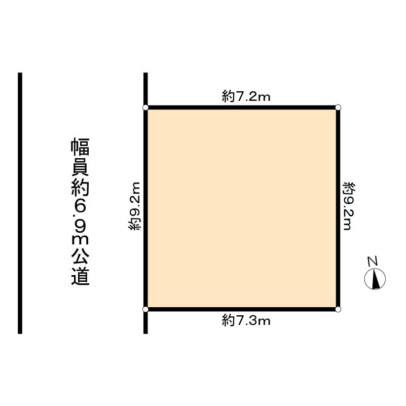 Compartment figure. Land price 21.5 million yen, Land area 67.59 sq m