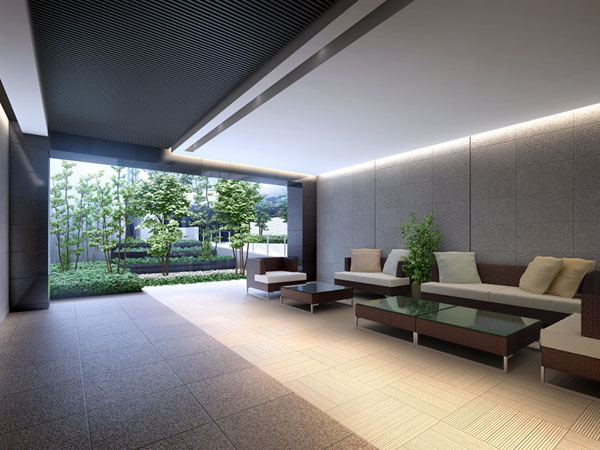 Shared facilities.  [Lounge corner] It drifts elegant atmosphere, such as hotels, It is a space for relaxation. (Rendering)