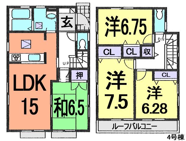 Floor plan. Kawaguchi Municipal actively 400m up to elementary school