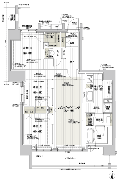 Floor: 3LDK + WIC, the occupied area: 72 sq m, Price: TBD