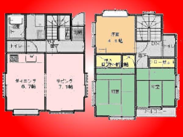 Floor plan. 17 million yen, 3LDK, Land area 64.39 sq m , Building area 72.93 sq m