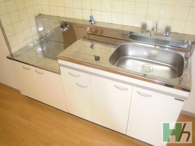 Kitchen. Two-burner gas stove can be installed.