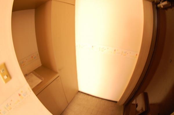 Entrance. Large front door storage