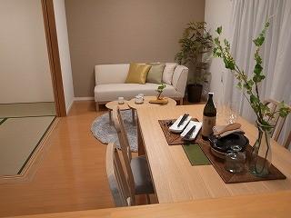 Living. With popular interior coordination furniture sale Southeast side balcony Sunny