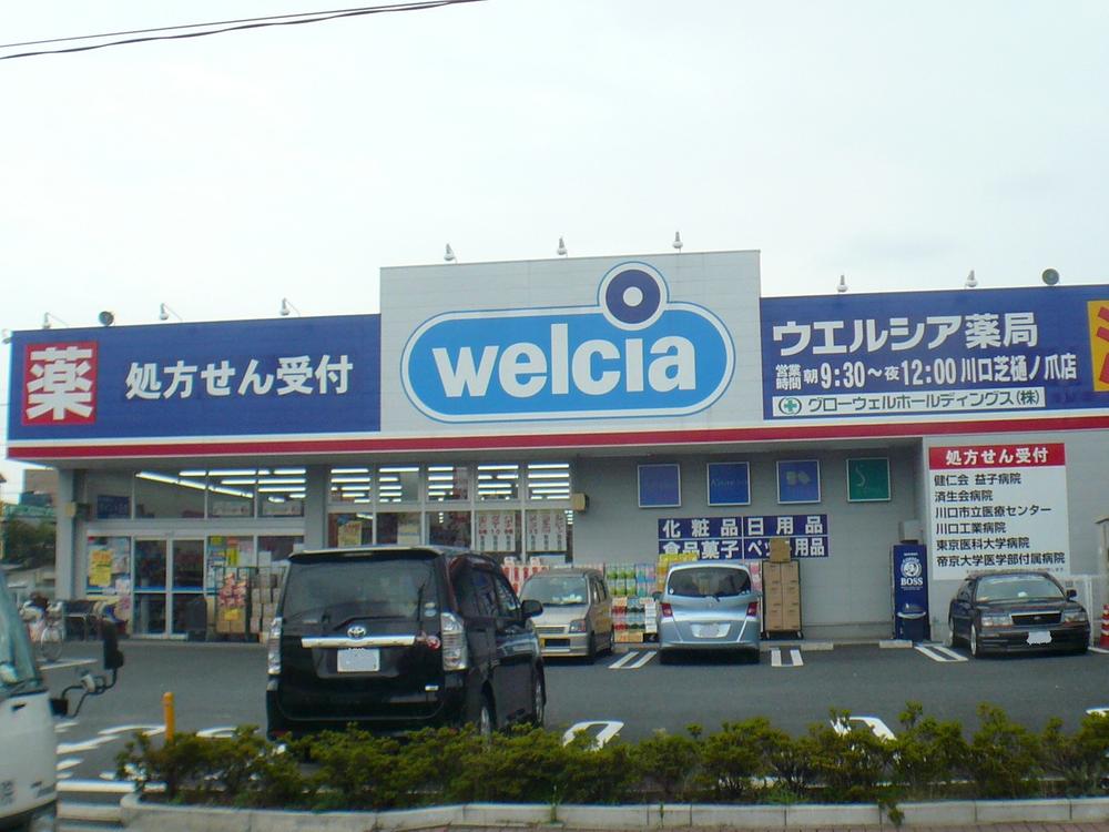 Drug store. Uerushia 910m until Kawaguchi turf pharmacy