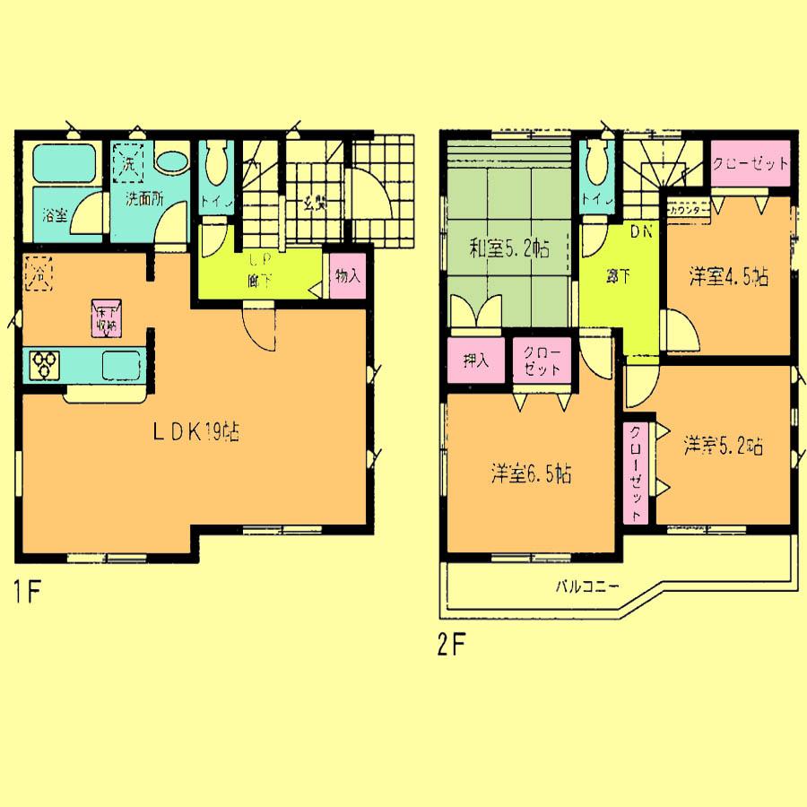 Floor plan. 28.8 million yen, 4LDK, Land area 114.09 sq m , Building area 93.15 sq m located view in addition to this, It will be provided by the hope of design books, such as layout. 