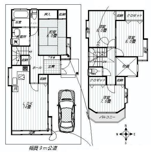 Floor plan. 29,800,000 yen, 4LDK, Land area 100.01 sq m , Building area 100.61 sq m