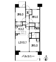 Floor: 3LD ・ K + N (storeroom) + 2WIC (walk-in closet), the occupied area: 67.17 sq m, Price: 38,800,000 yen, now on sale