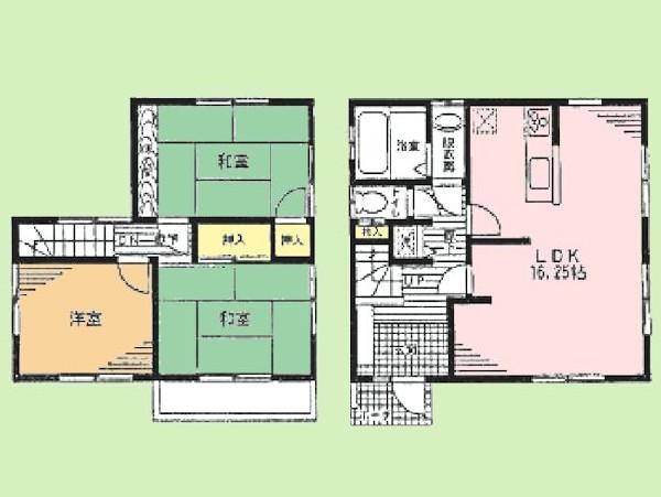 Floor plan. 21,800,000 yen, 3LDK, Land area 136 sq m , Building area 79.16 sq m