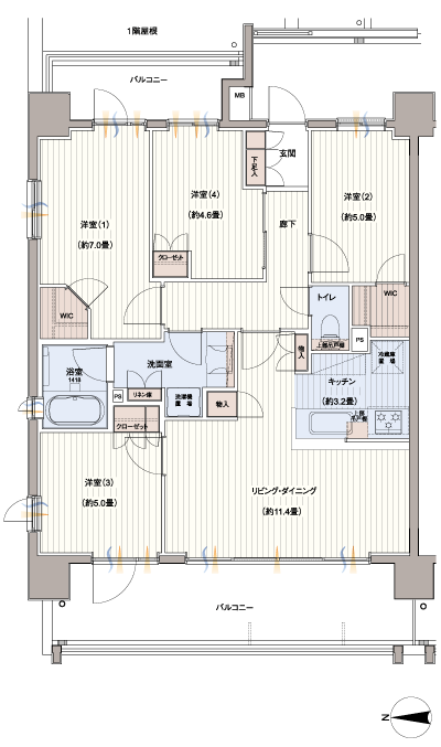 Floor: 4LDK + 2WIC, occupied area: 80.64 sq m, Price: 31,900,000 yen ・ 33,800,000 yen, now on sale