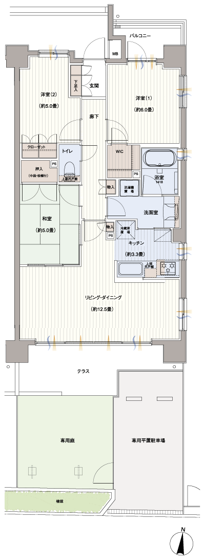 Floor: 3LDK + WIC, the occupied area: 72.14 sq m, Price: 34,200,000 yen, now on sale