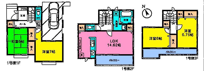 Floor plan. 31,800,000 yen, 4LDK, Land area 76.17 sq m , Building area 116.54 sq m