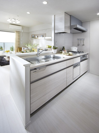Kitchen.  [Hapika di kitchen] Kitchen ideas packed thought Mom eyes. Widely cooking space, Plenty of easily taken out of the storage, Is easy cleanup, Is Konasemasu fun every day of housework.