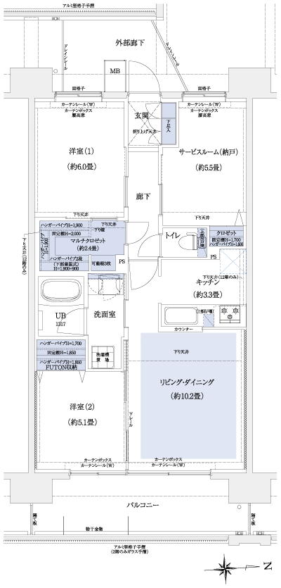 Floor: 2LDK + S + MC, occupied area: 67.81 sq m, Price: TBD