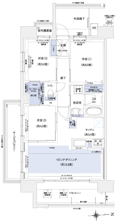 Floor: 3LDK + WTC, the occupied area: 67.81 sq m, Price: TBD