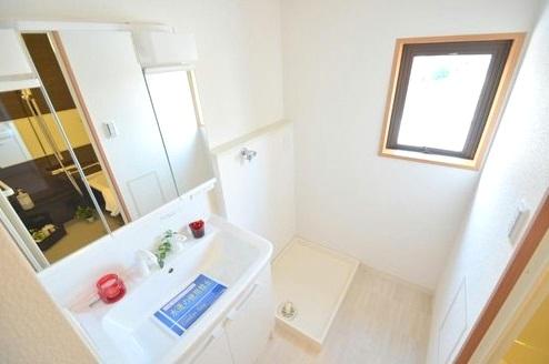 Wash basin, toilet. ~ New Renovation  Example of construction ~