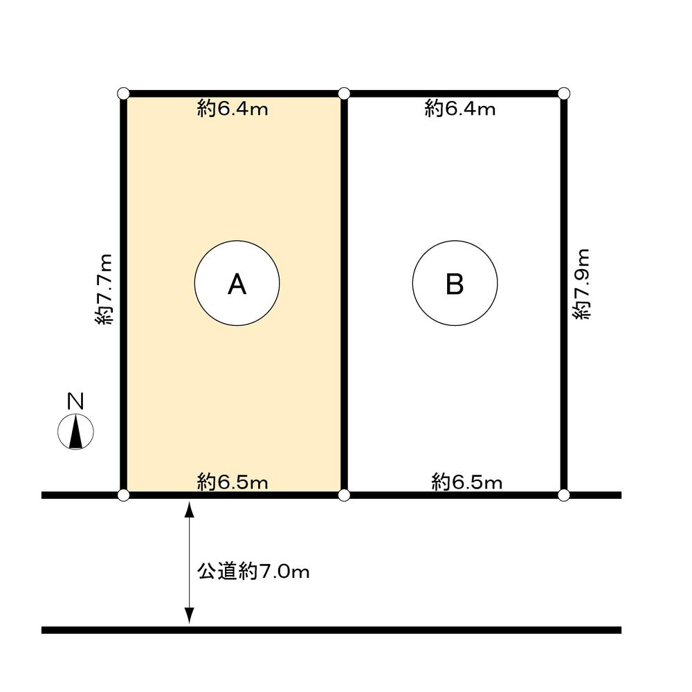 Compartment figure. Land price 37.5 million yen, Land area 99 sq m