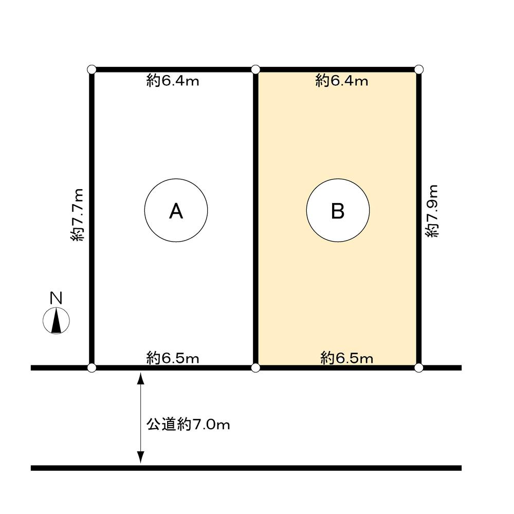 Compartment figure. Land price 37.5 million yen, Land area 99 sq m