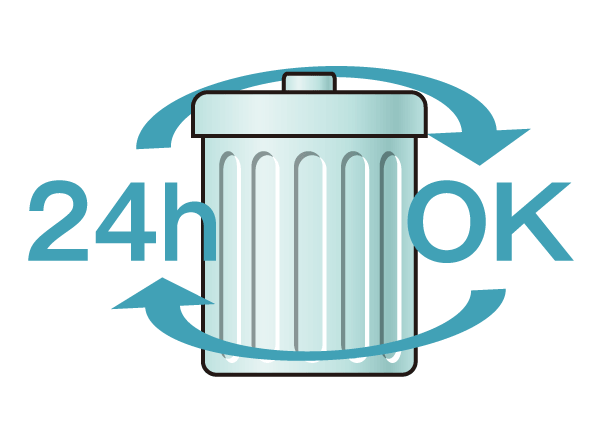 Other.  [Out 24-hour garbage] Garbage storage that can be 24 hours at any time garbage disposal was established on the first floor.