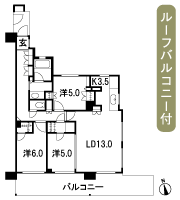 Floor: 3LDK + WIC + FC, the area occupied: 78.6 sq m