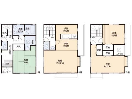 Floor plan. 21,800,000 yen, 3LDK, Land area 81.72 sq m , Building area 121.72 sq m floor plan