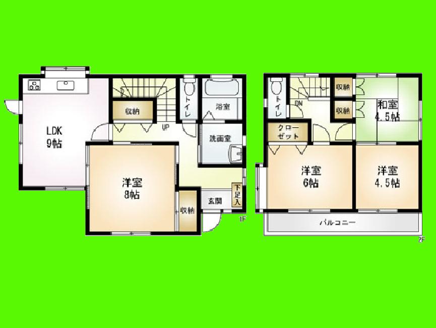 Floor plan. 18,800,000 yen, 4LDK + S (storeroom), Land area 132.55 sq m , Since the building area of ​​83.84 sq m 2013 August renovation already come to you live at the newly built mood !!
