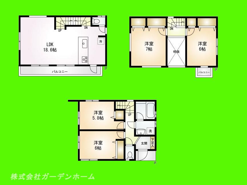 Floor plan. (A), Price 39,800,000 yen, 4LDK, Land area 70.84 sq m , Building area 113.39 sq m